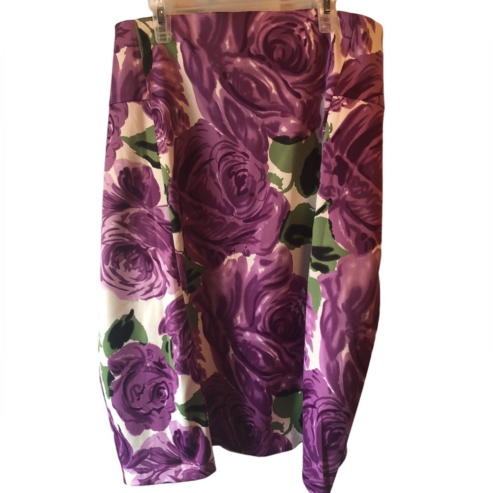 Gorgeous “Flower Show” NY Collection Roses Skirt from Macy’s- NWT Size 18 - Picture 11 of 11
